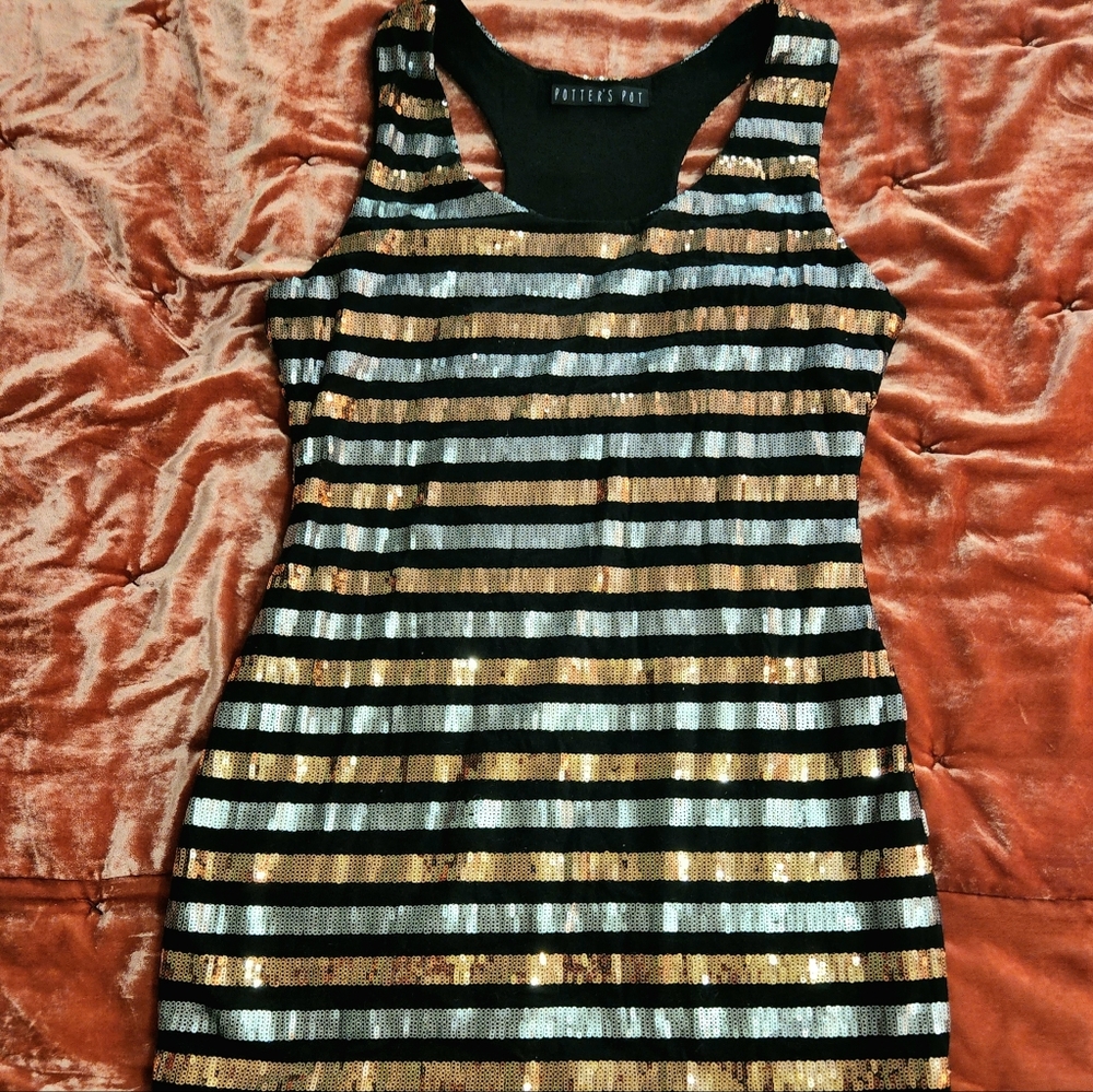 Potters pot sequin dress
